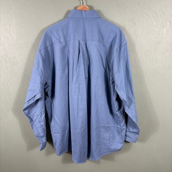 Bulwark Button Down Protective Apparel Men Size XL Blue Flame Resistant Shirt* - Picture 2 of 13